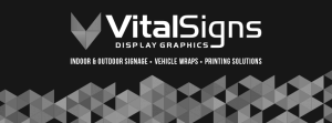 Vital Signs Display Graphics logo sponsor of Winter Warmth Drive
